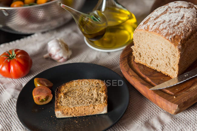 View of homemade bread — Stock Photo