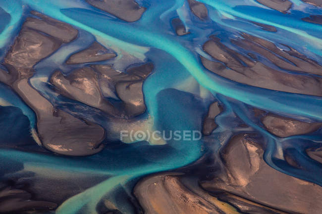 Барвисті води річки Jokulsa — стокове фото