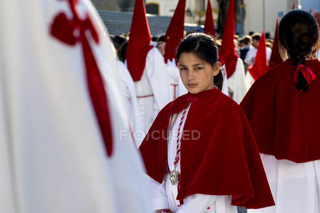 Херес-де-ла-Фронтера, Андалусия, Испания - 01 апреля 2015 года: братство 