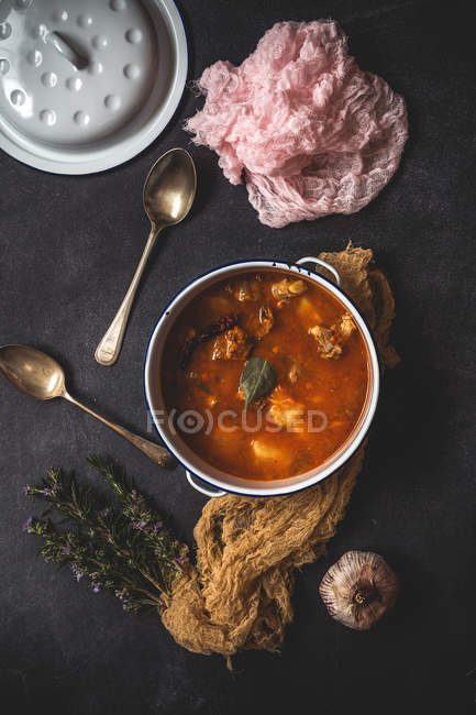 Meat stew with vegetables — Stock Photo