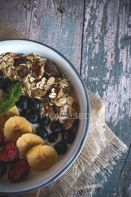 Smoothie bowl with fruits — Stock Photo
