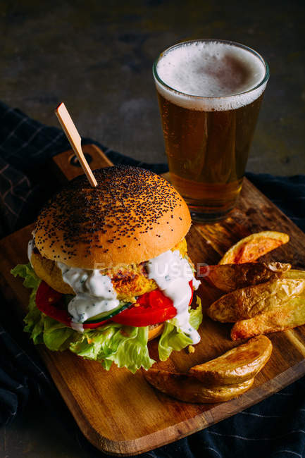 Hamburger vegetariano Deluxe — Foto stock