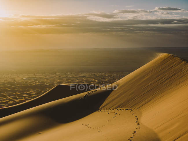Dunes in windy weather — Stock Photo