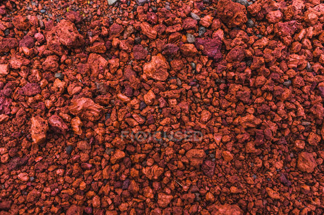 Червоний вулканічних порід — стокове фото