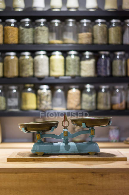 Pair of old scales — Stock Photo
