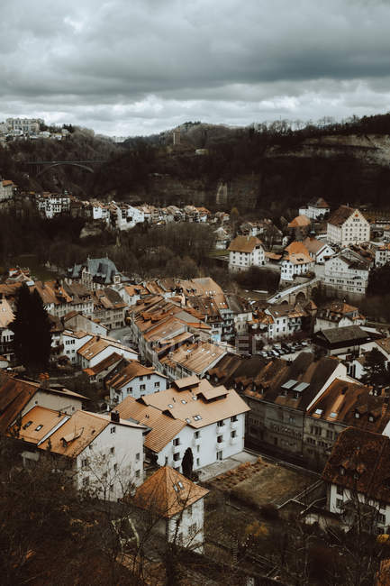 Roofs of buildings in old town — Stock Photo