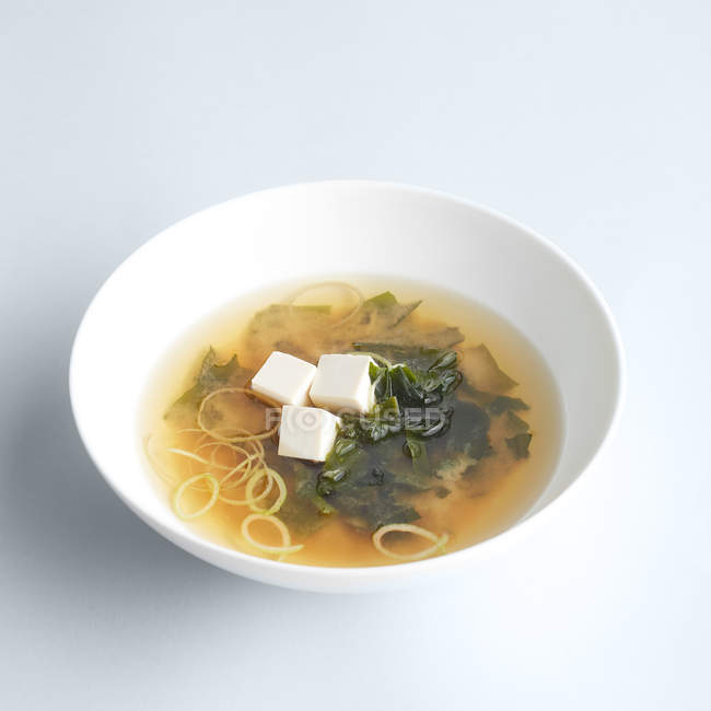 Sopa de misu japonesa - foto de stock