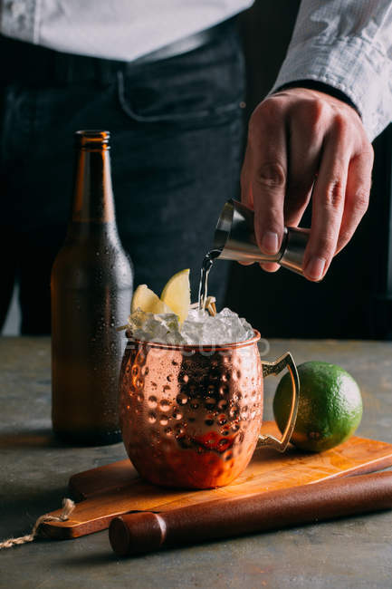 Moscow mule cocktail — Stock Photo