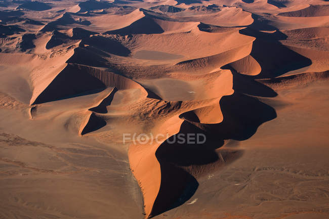Sand dunes of dry desert — Stock Photo