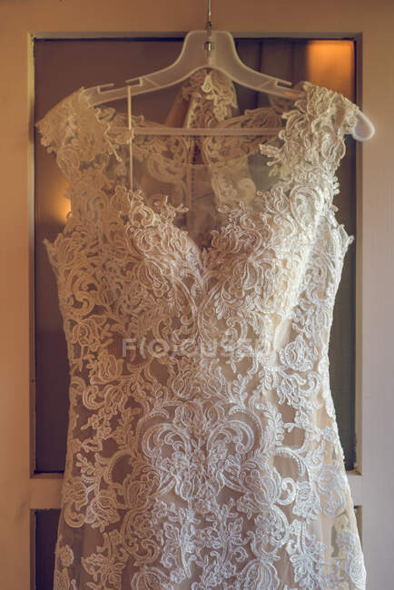 Spektakuläres Hochzeitskleid — Stockfoto