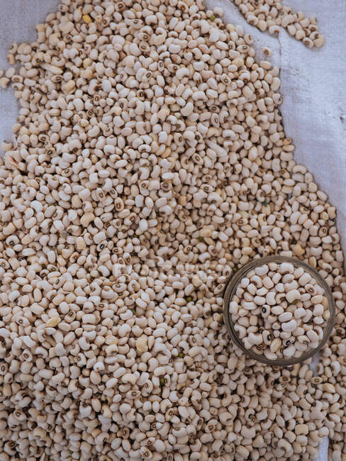 Top view of lots of beans - foto de stock