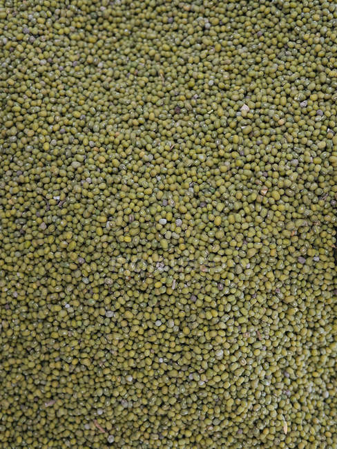 Montón de guisantes verdes secos sin cocer - foto de stock