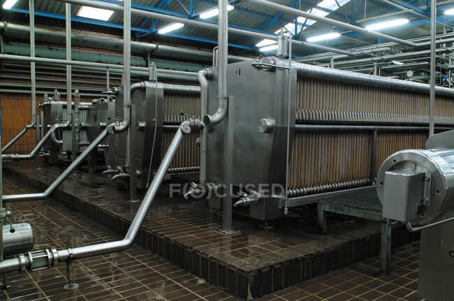 Premises of beer filter factory — Stock Photo