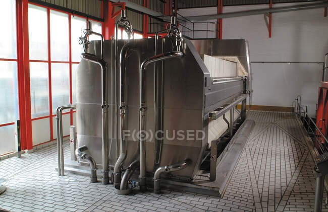 Copper tanks for beer storage — Stock Photo