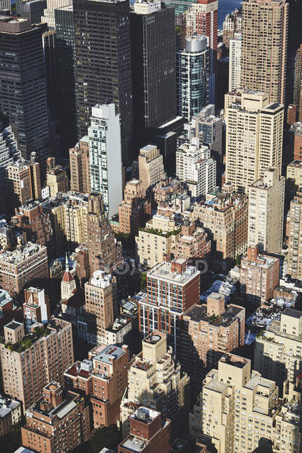 Футуристичний центр міста міський пейзаж, Нью-Йорк, США — стокове фото