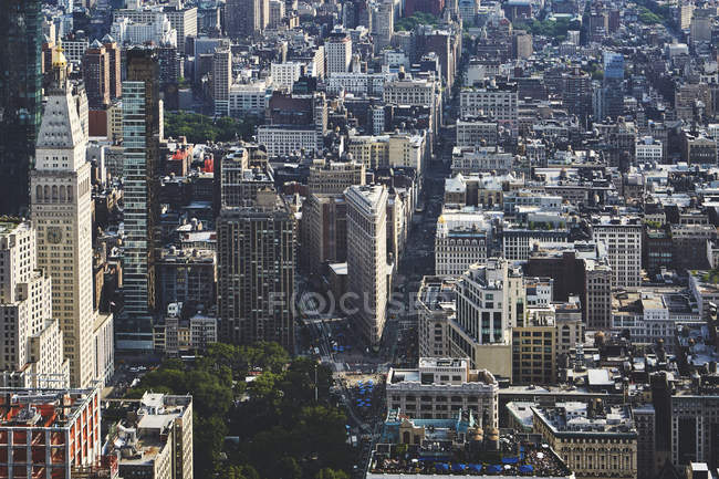 Футуристичний центр міста міський пейзаж, Нью-Йорк, США — стокове фото