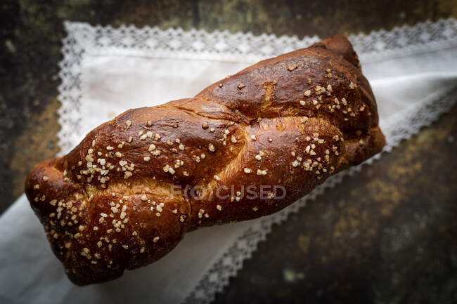 Brioche-Brot Hausgemacht. Von oben — Stockfoto