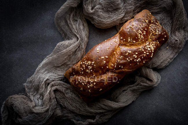 Brioche-Brot Hausgemacht. Von oben — Stockfoto