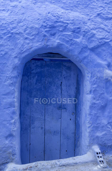 Architecture of Chaouen, blue city of Morocco — Stock Photo