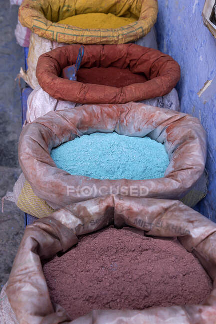 Negozi a Chaouen, città blu del Marocco — Foto stock