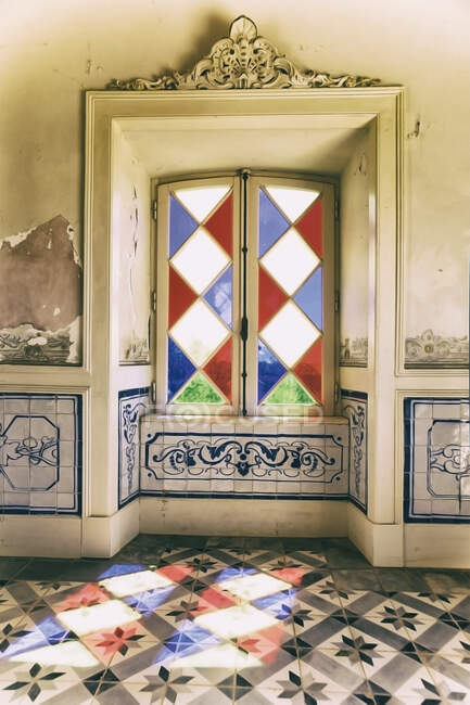 Витражи, португальский хостел — стоковое фото