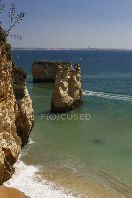 Küste von Lagos, Algarve - Portugal — Stockfoto