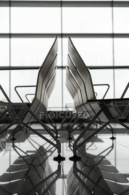 Leere Lounge am Flughafen — Stockfoto