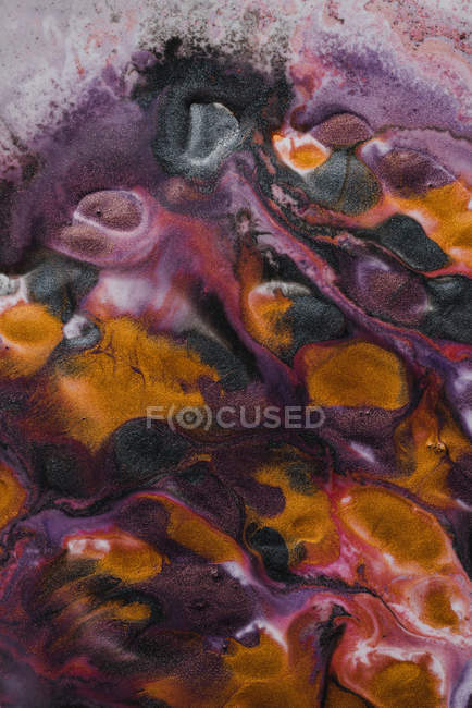 Abstract background of vivid spills of amazing metallic pigment — Stock Photo