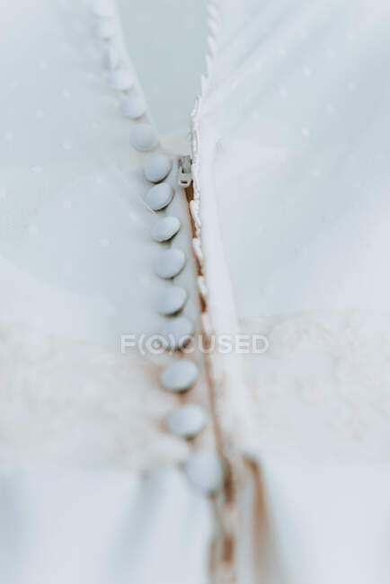 Beautiful white wedding dress — Stock Photo