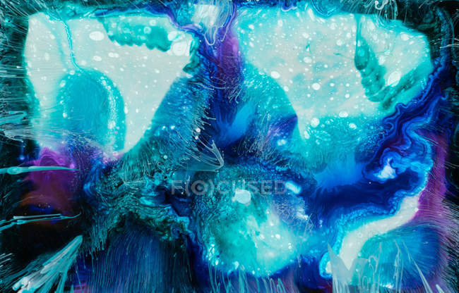 Fluxo abstrato de tintas líquidas em mistura — Fotografia de Stock