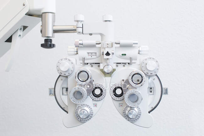 Dispositivos de optometría vista de primer plano - foto de stock