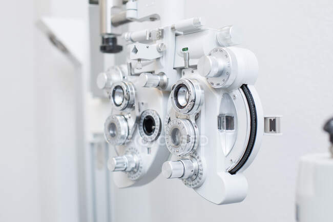 Optometry devices close seup view — стоковое фото