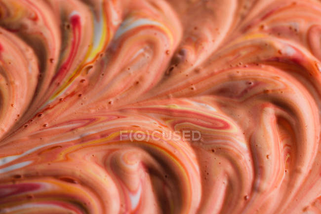 Abstract multicolored shaving cream on white canvas — Stock Photo
