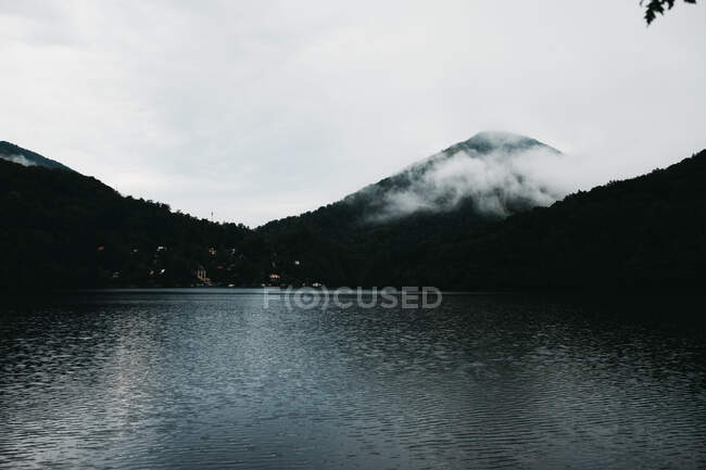 Amazing lake near mountains — Stock Photo