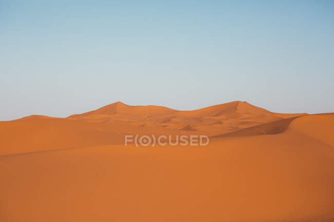 Red sandy dune of desert in Morocco — Stock Photo