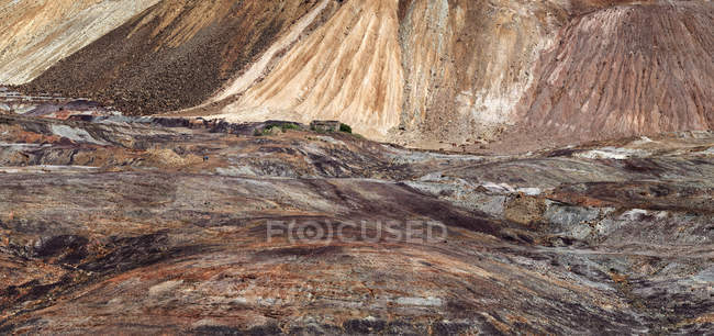 Paisagem rochosa de manhã em Minas de Riotinto, Huelva — Fotografia de Stock