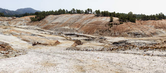 Paysage rocheux le matin à Mines de Riotinto, Huelva — Photo de stock