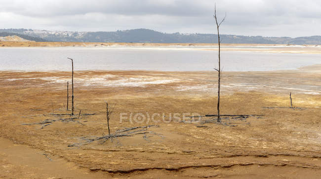 Canal seco do córrego do rio em Riotinto, Huelva — Fotografia de Stock