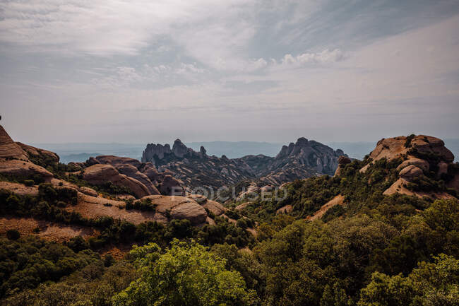 Пейзаж гір Монтсеррат (Каталонія, Іспанія). — стокове фото