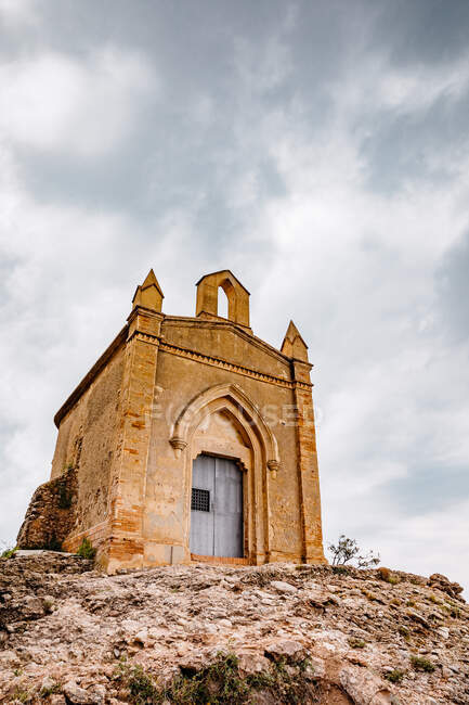 Утилізація святої Жанни з гори Монтсеррат, Каталонія, шпиль — стокове фото