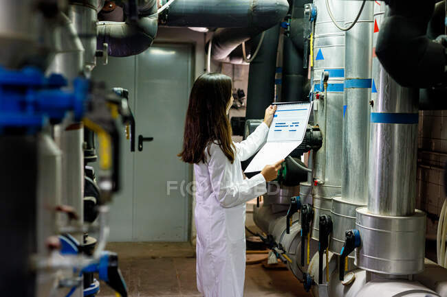 Smiling safety inspector during work — Stock Photo