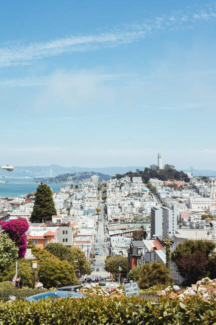 Landscape of San francisco from above — Stock Photo