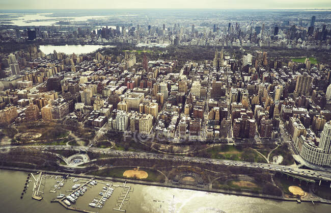 Вигляд будівель міста Нью - Йорк. — стокове фото