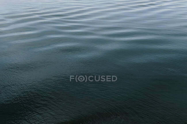 High angle of abstract background of rippling surface of pond with calm water — Stock Photo