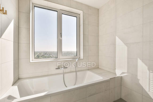 Interior design of beautiful and elegant bathroom — Stock Photo