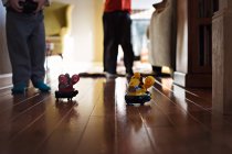 Little boys playing with toys — Stock Photo