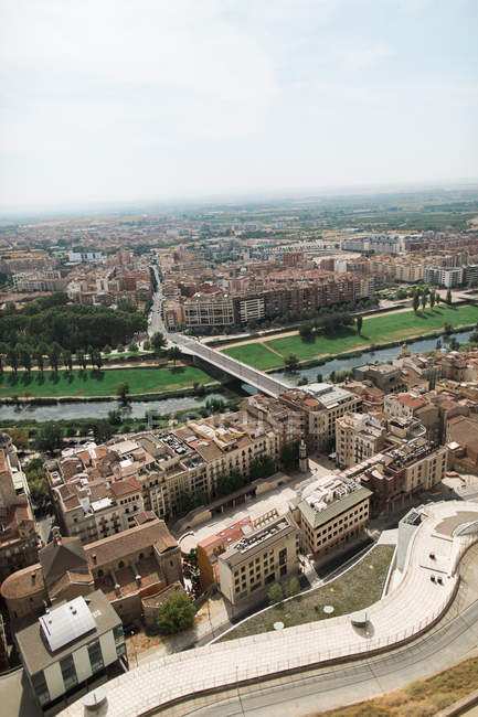 Ciudad Lleida en España - foto de stock