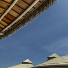 Традиционные индонезийские крыши — стоковое фото