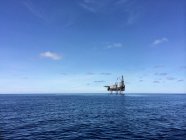 Drilling platform at sea — Stock Photo