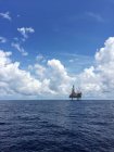 Drilling platform at sea — Stock Photo